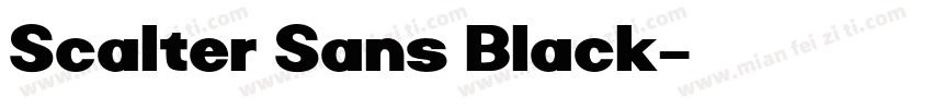 Scalter Sans Black字体转换